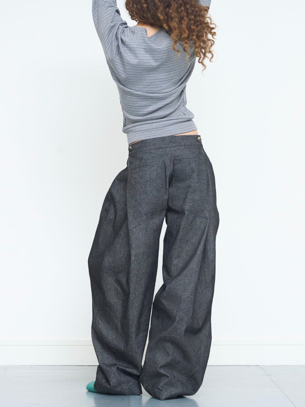 lumi jean - dark grey denim