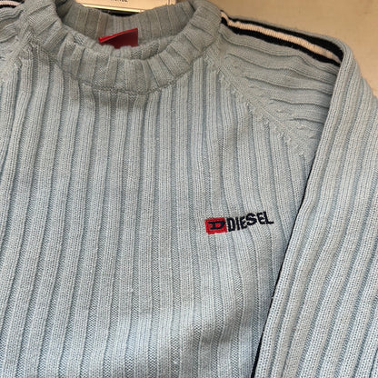 90s baby blue diesel knit jumper