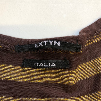 00's exytn browns striped vest top