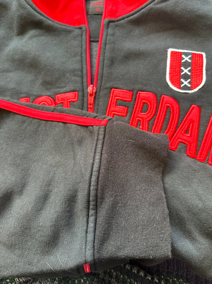 sporty amsterdam zip up jumper