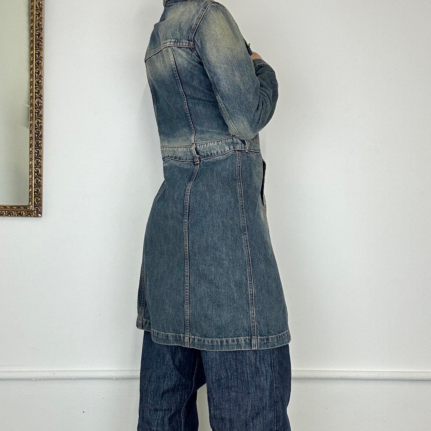 miss sixty long denim jacket