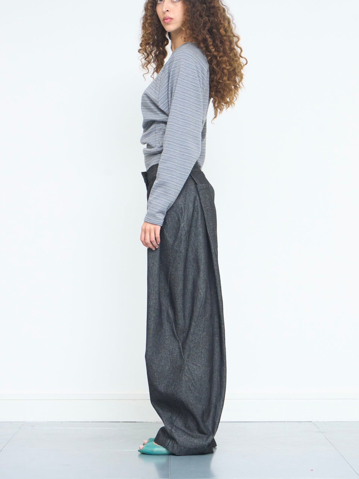 lumi jean - dark grey denim