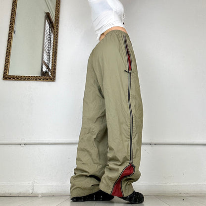 vintage puma khaki tracksuit bottoms