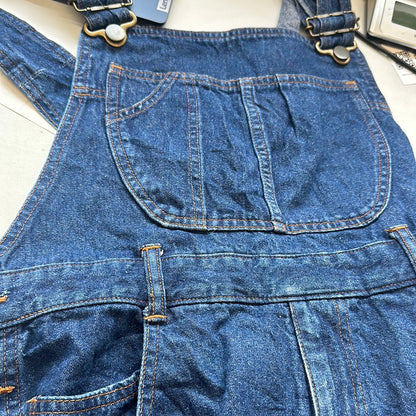 dark wash denim dungarees