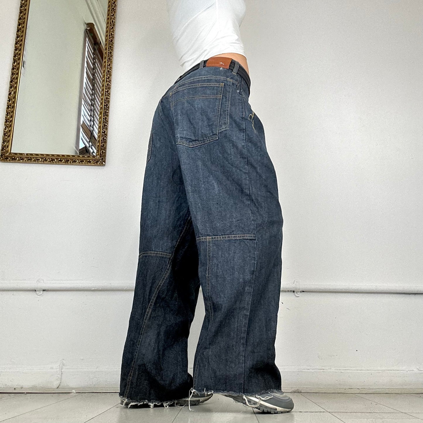 baggy dark wash jeans by sean john