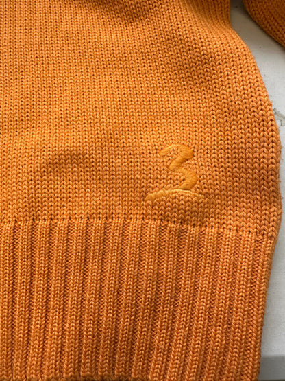 vintage zip up knitted jumper