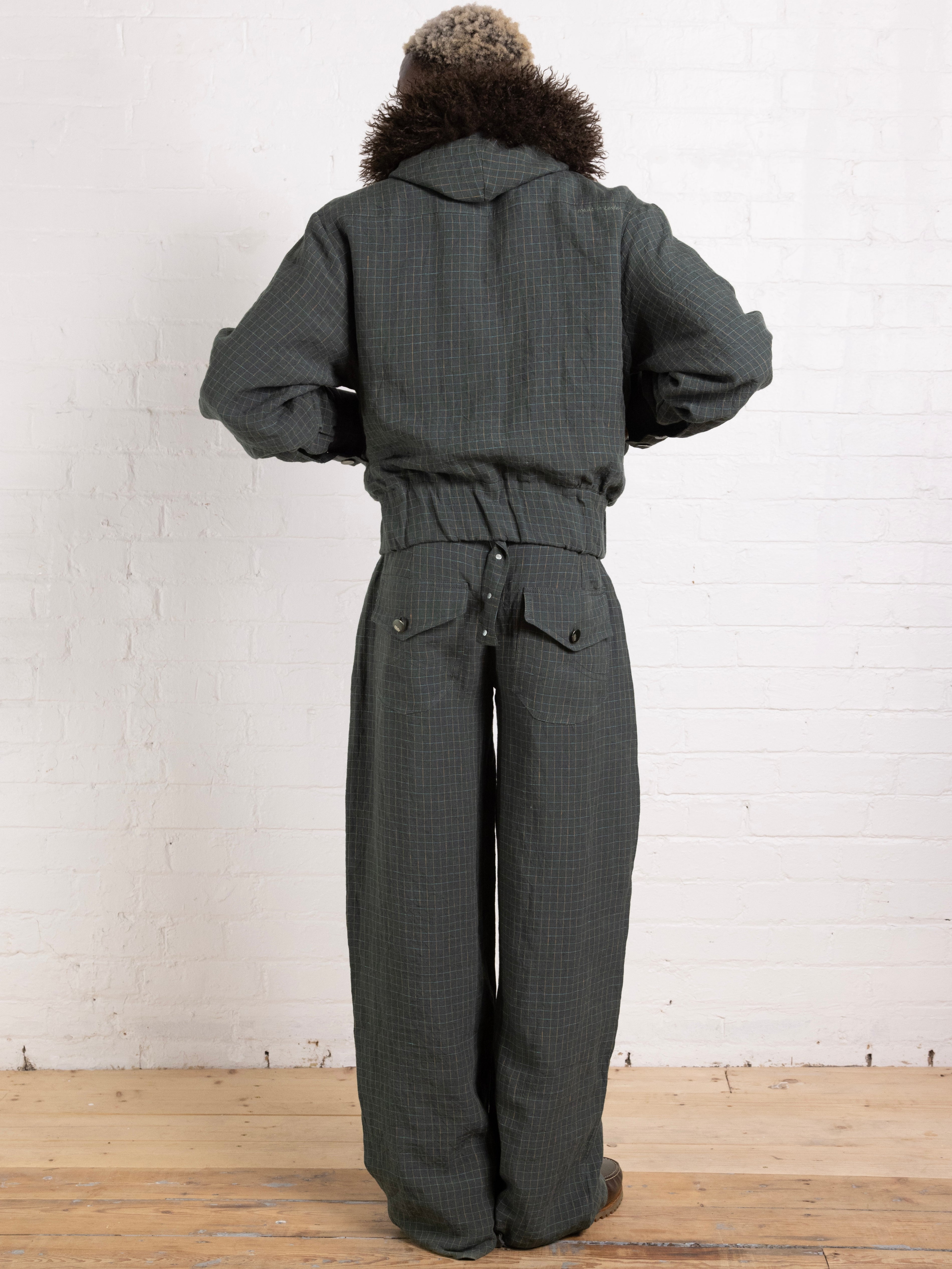 slouch jacket - fern linen