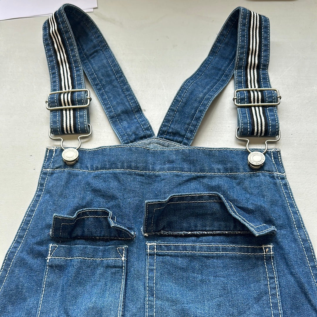 2000's flared denim dungarees