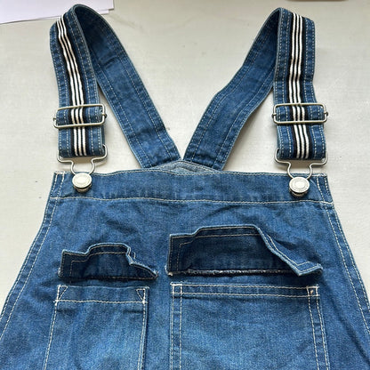 2000's flared denim dungarees