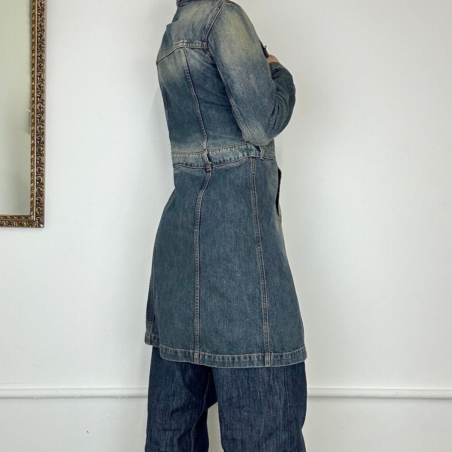 miss sixty long denim jacket