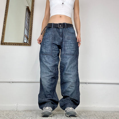 wide leg jeans by armani exchange