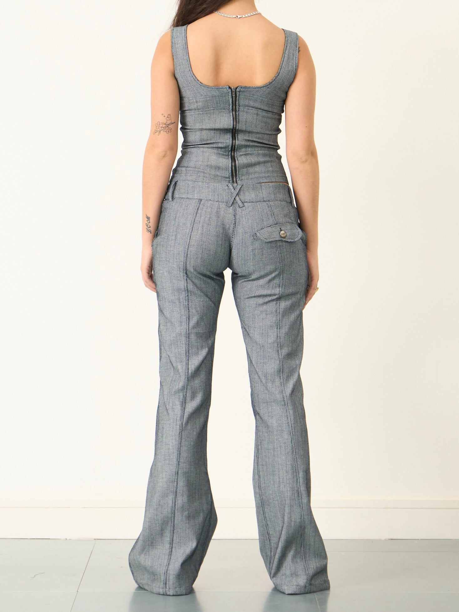 frankie jean - houndstooth denim