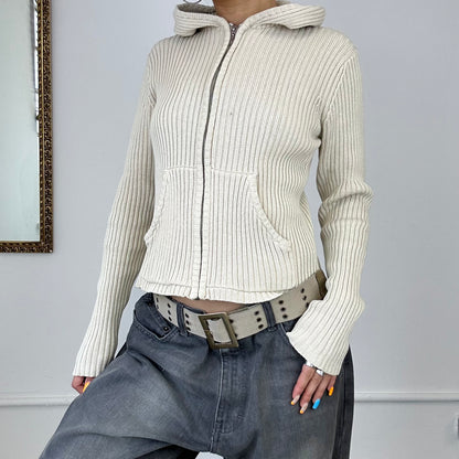 knitted zip-up hoodie by fishbone