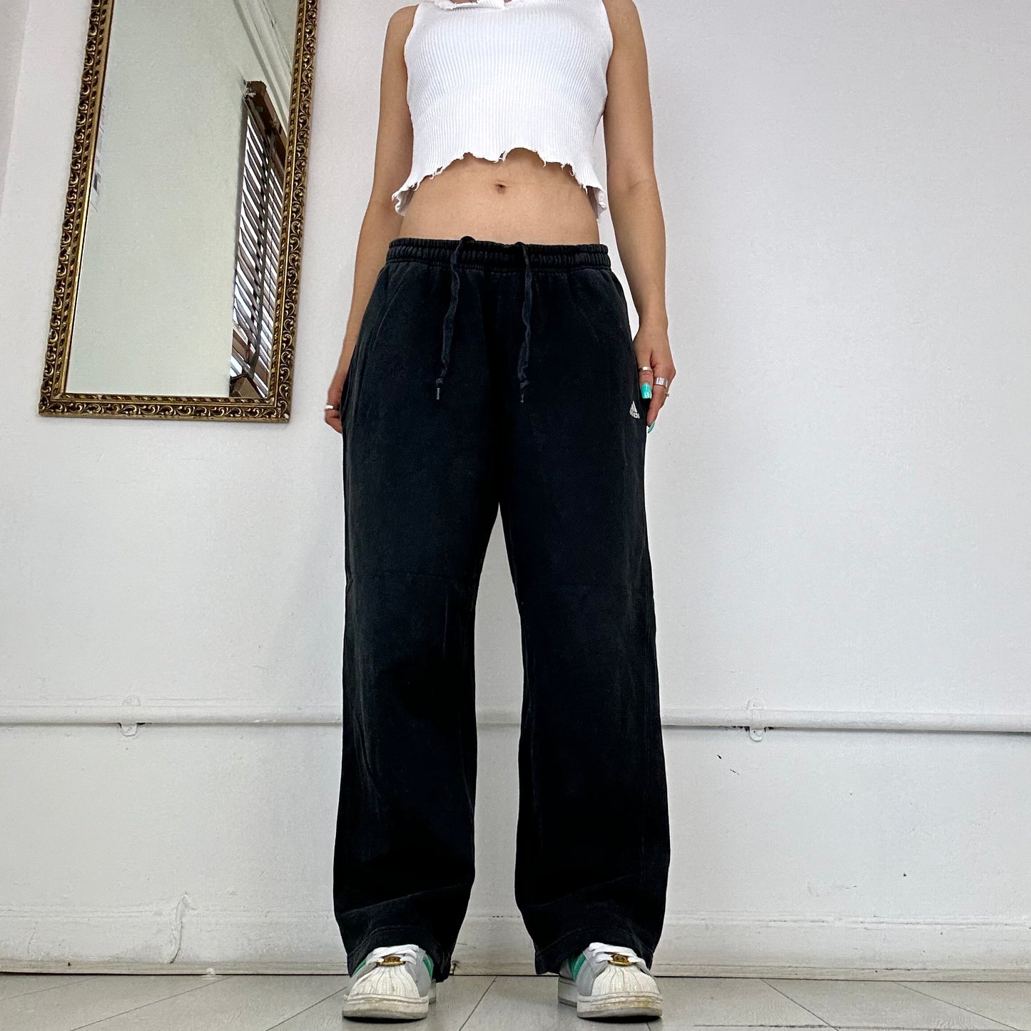 wide leg adidas joggers