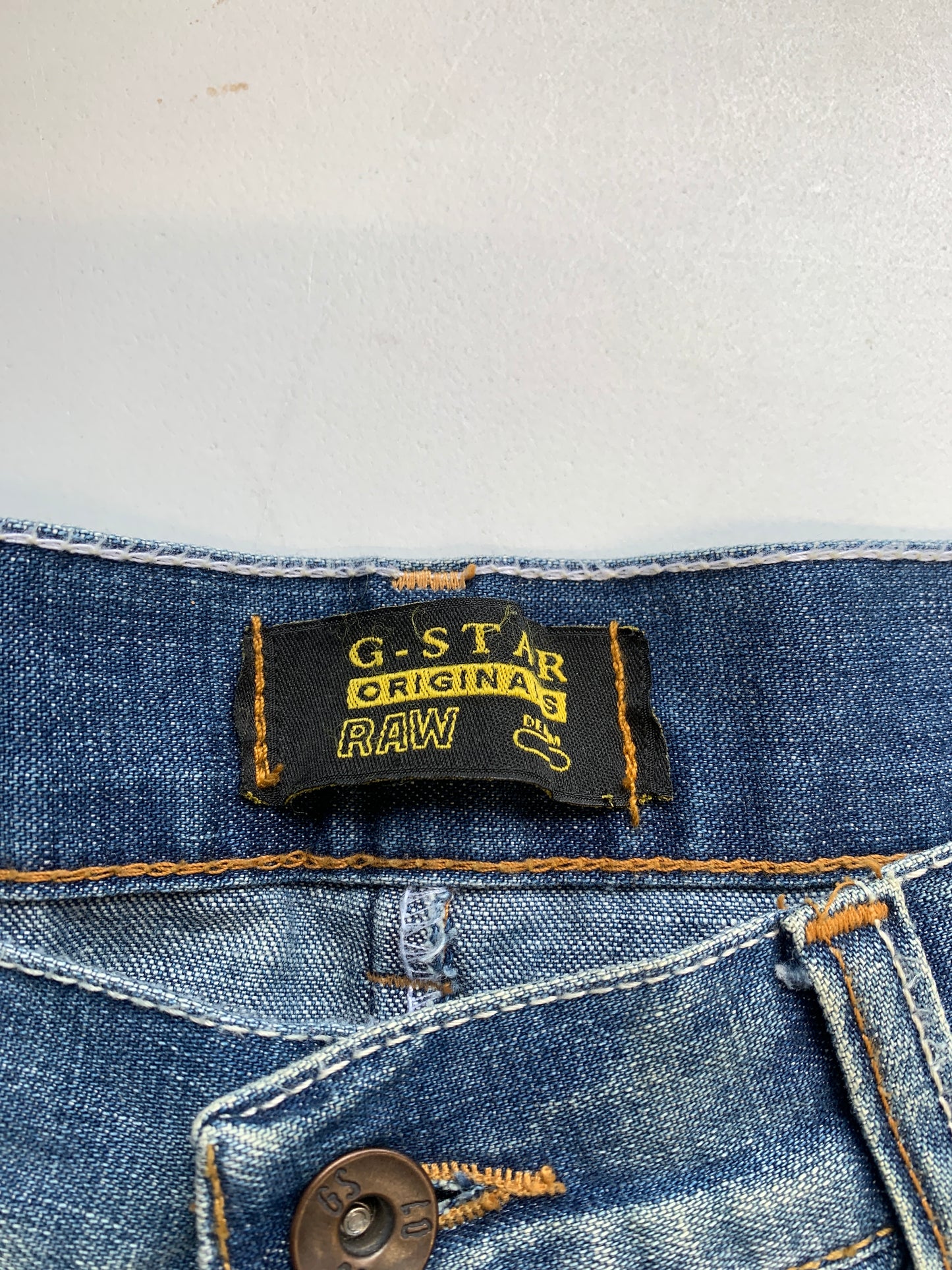 G-star long denim shorts