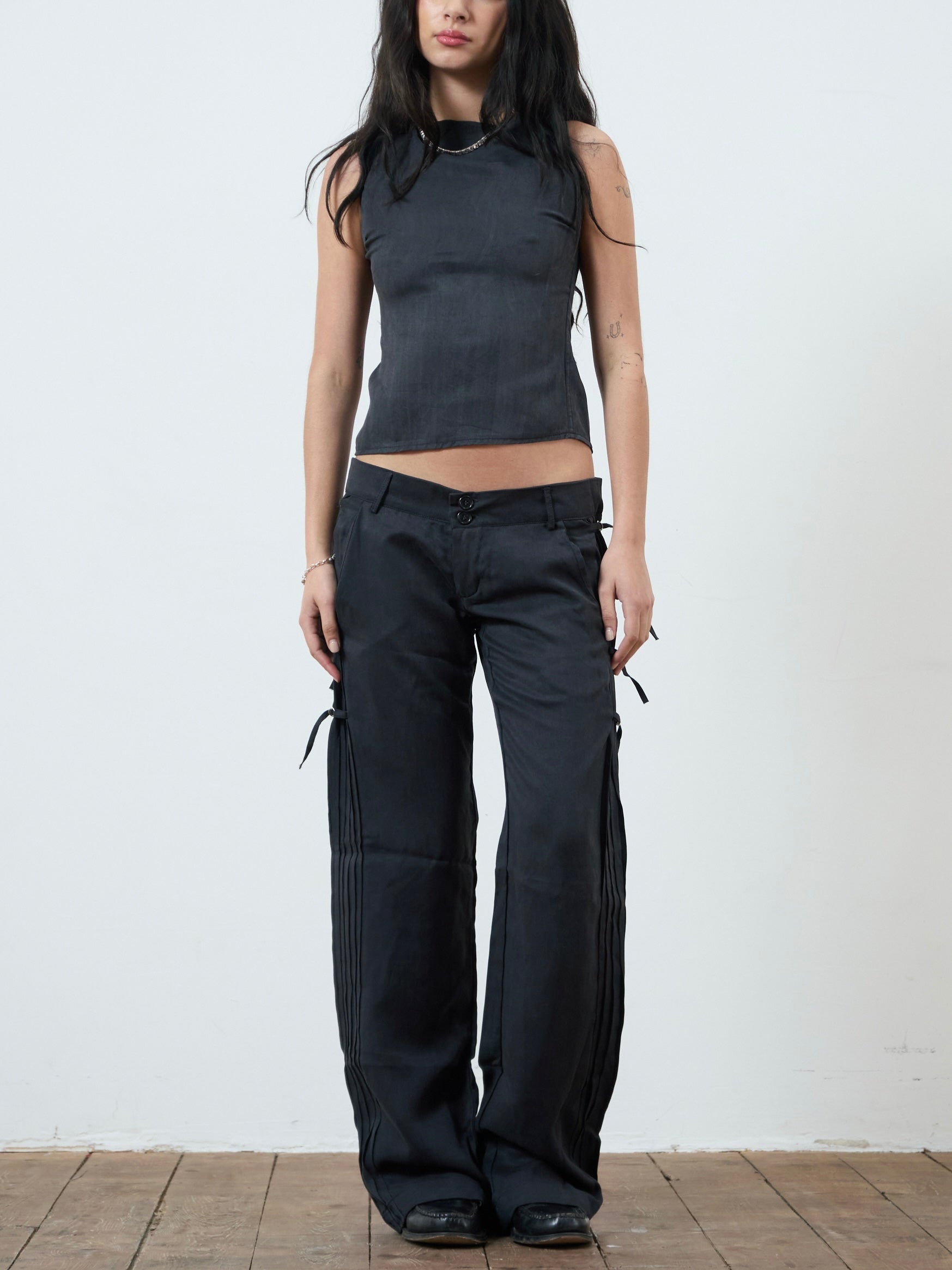 peter trouser - black