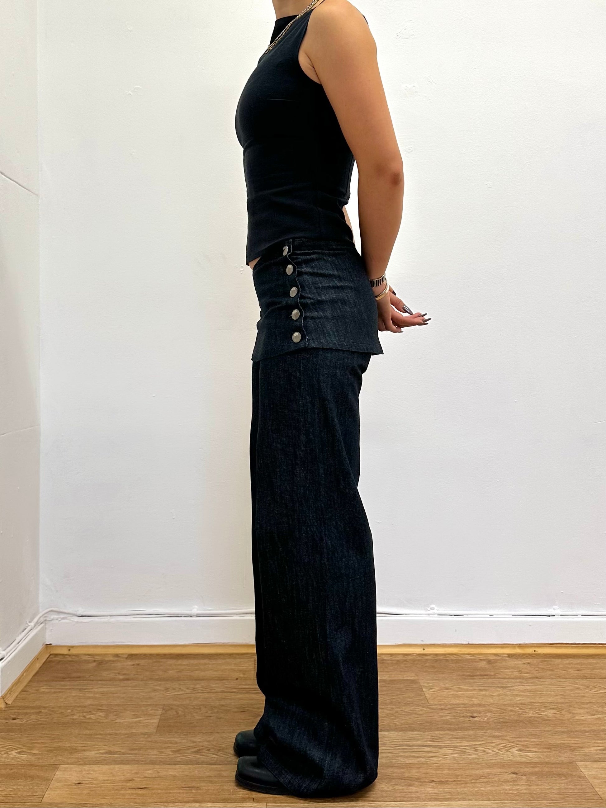 shay trouser - navy denim