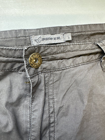 brown utility cargo shorts