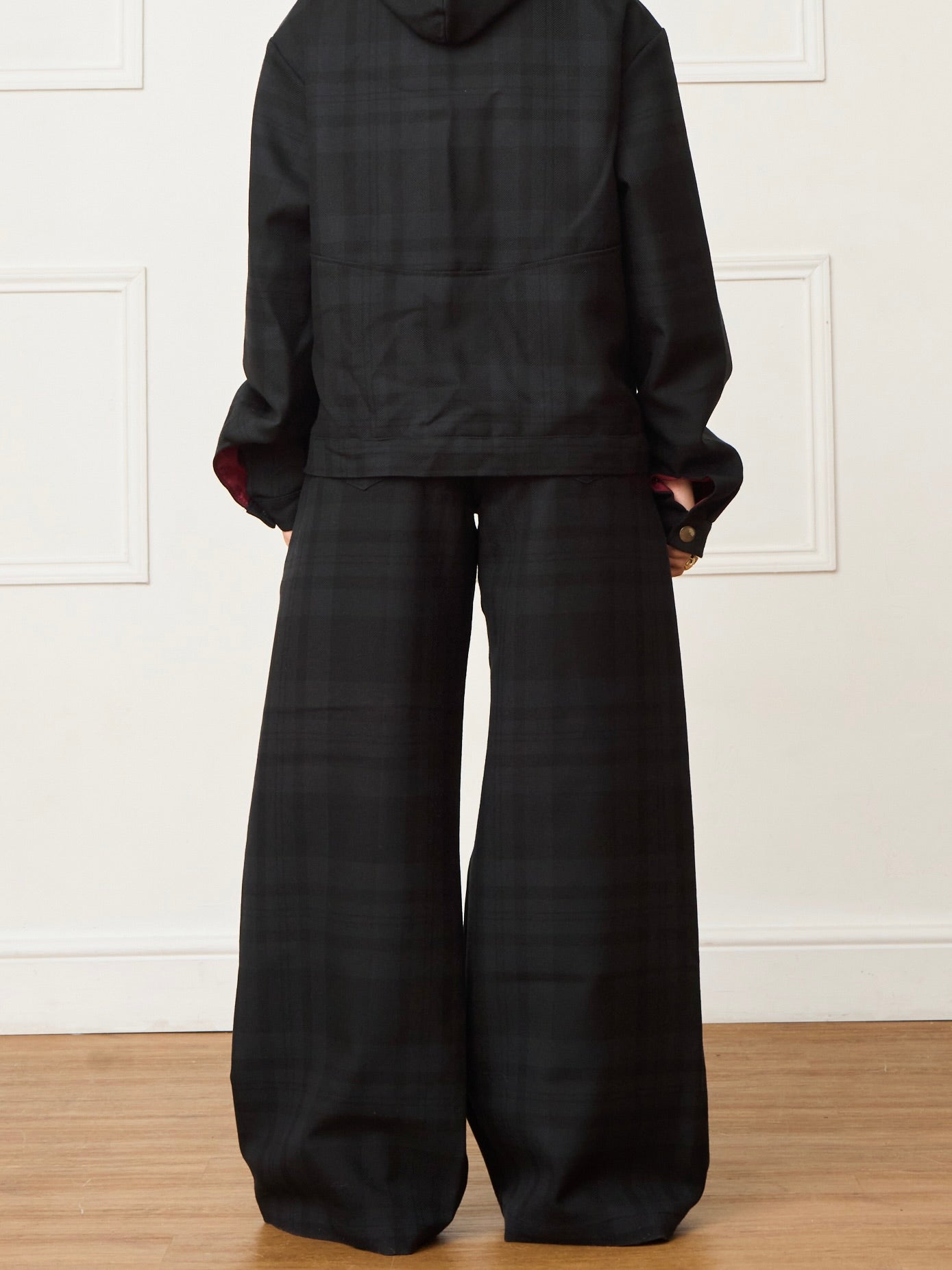 parker trouser - black wool