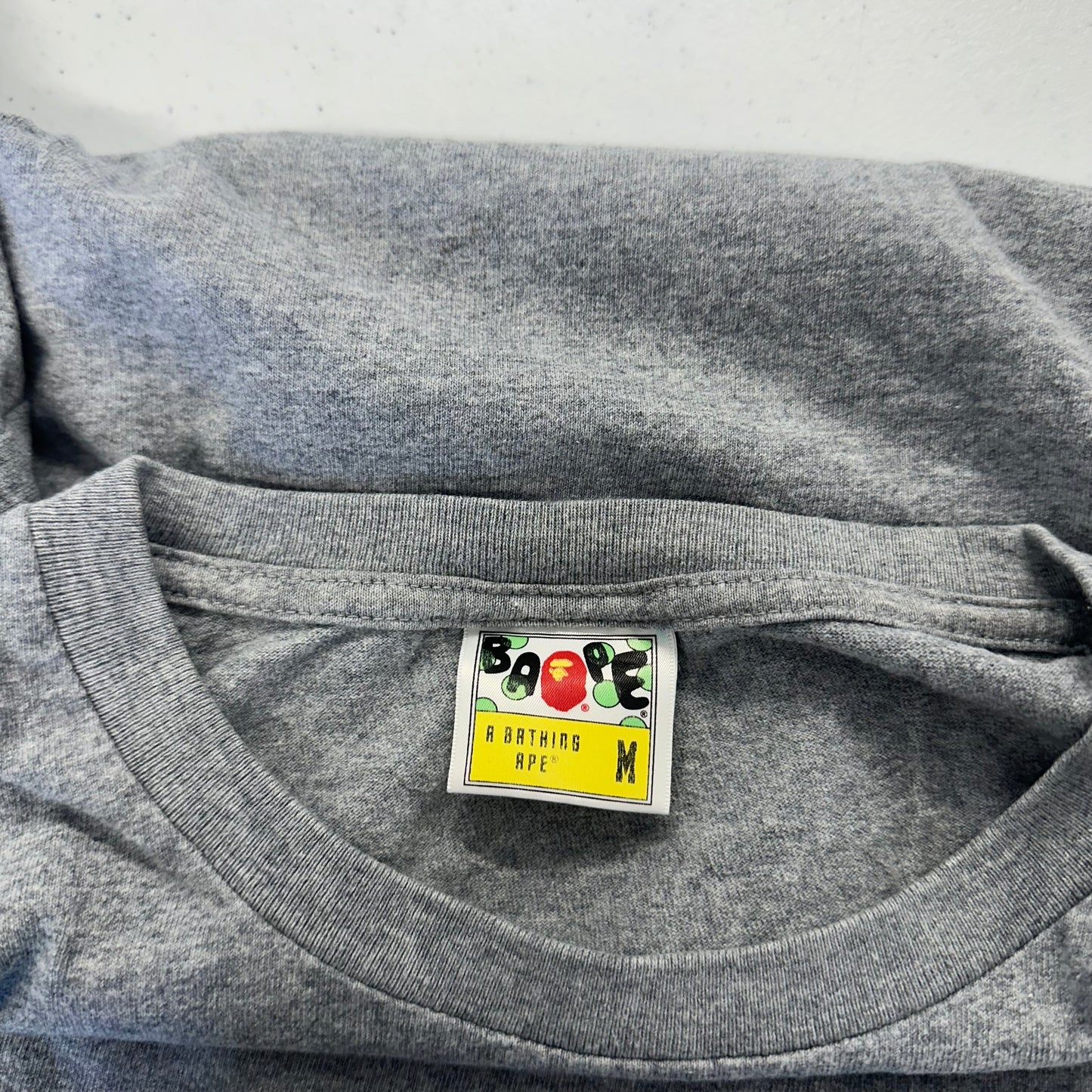 BAPE grey baggy tshirt