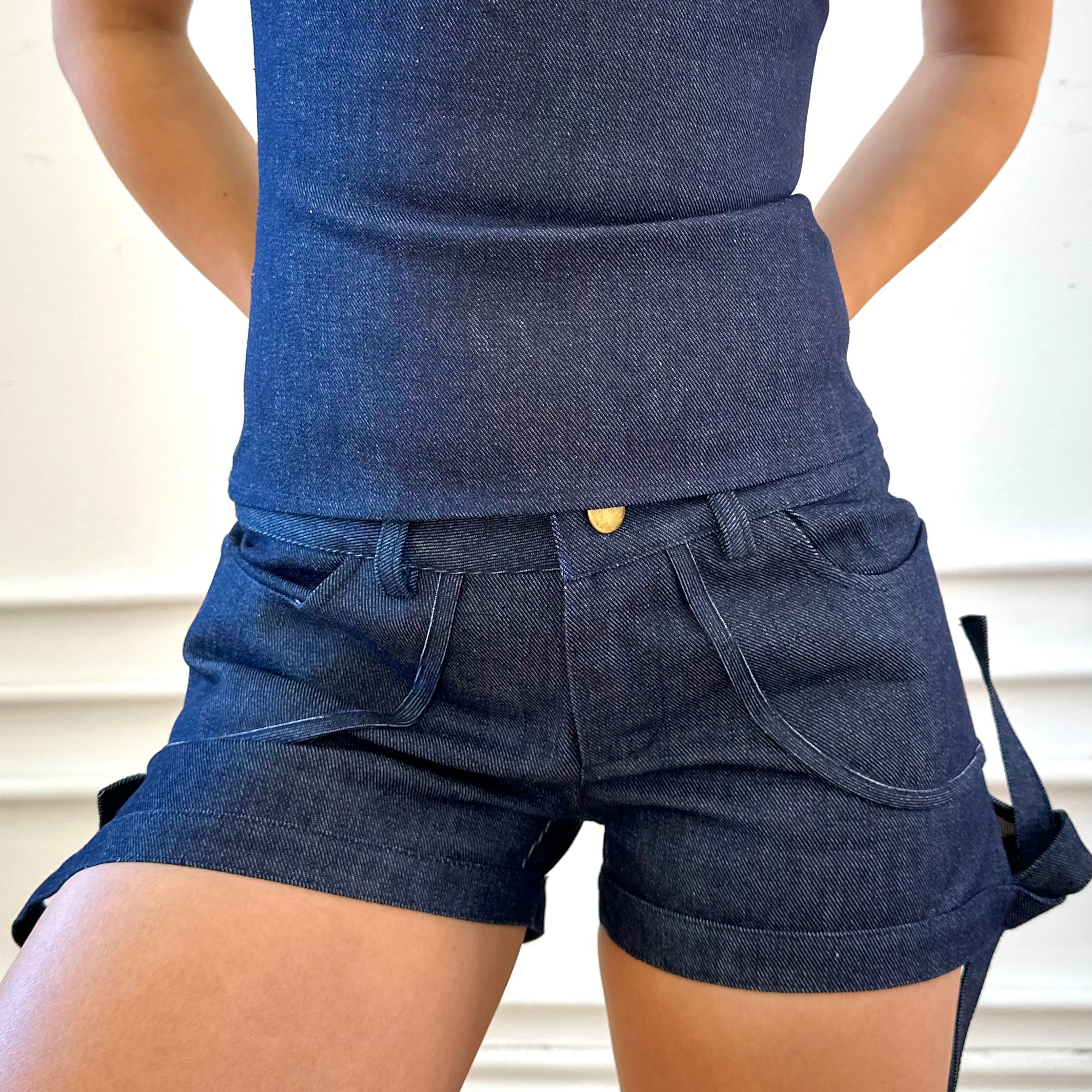 jacque short - navy denim
