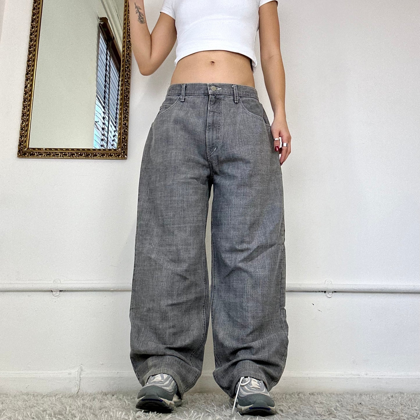 vintage grey baggy jeans