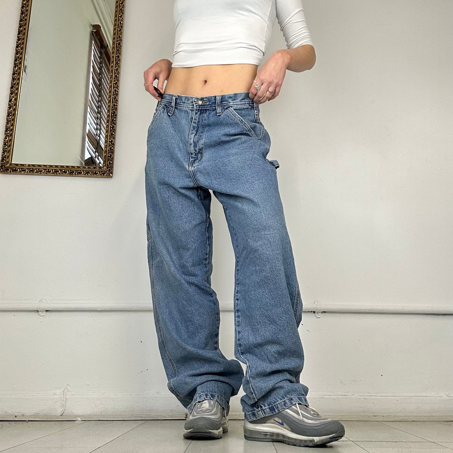 90's baggy cargo jeans