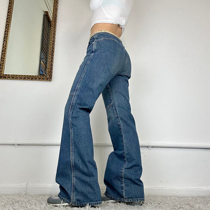 y2k flared jeans