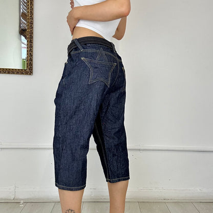 2000's long denim shorts,