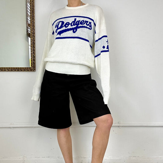 vintage dodgers knitted jumper