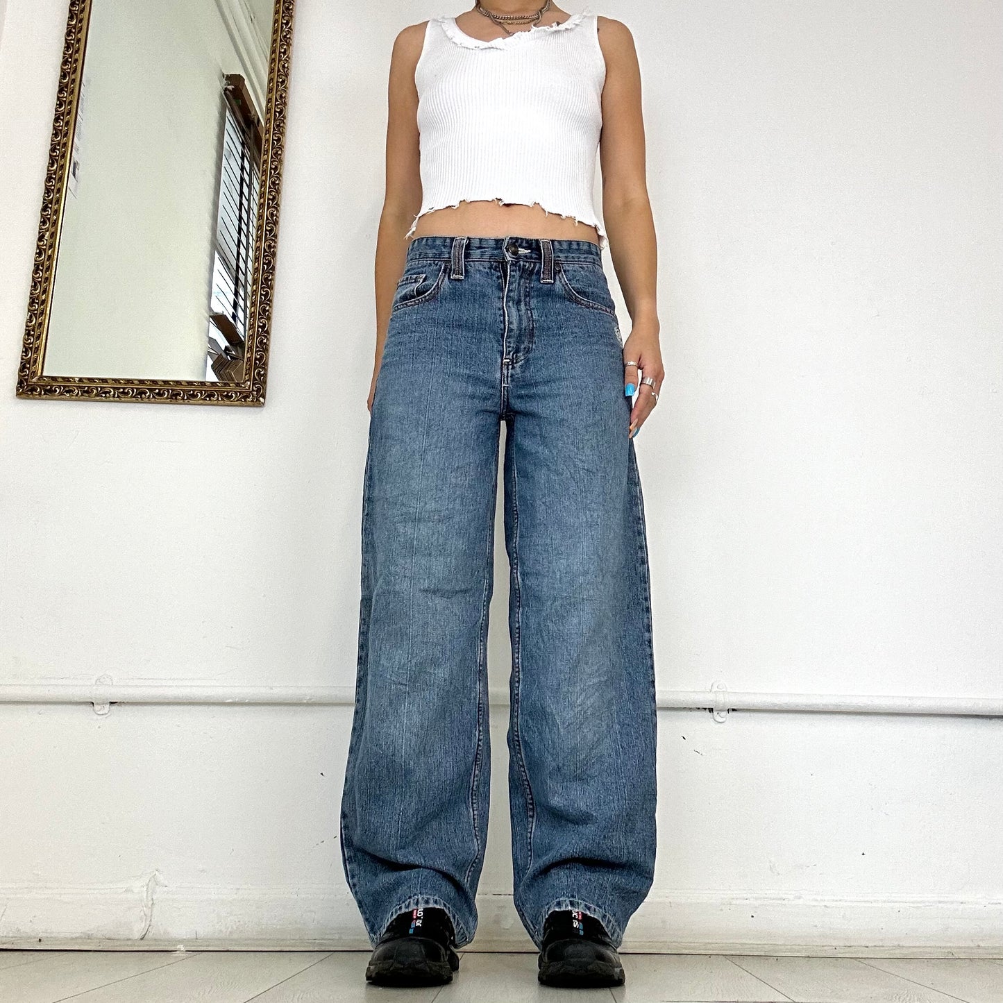 phat farm wide leg jeans