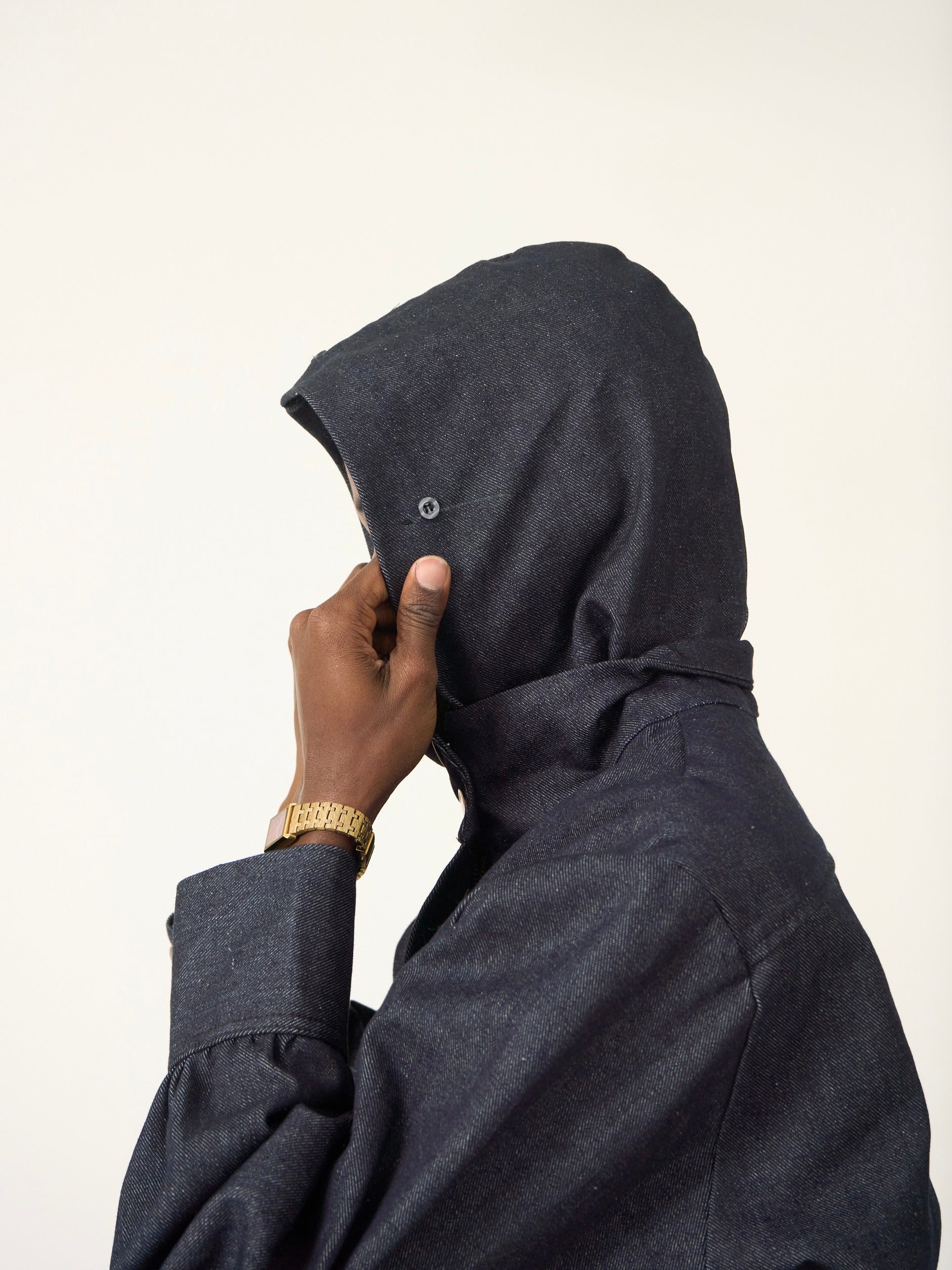 slouch jacket - navy denim