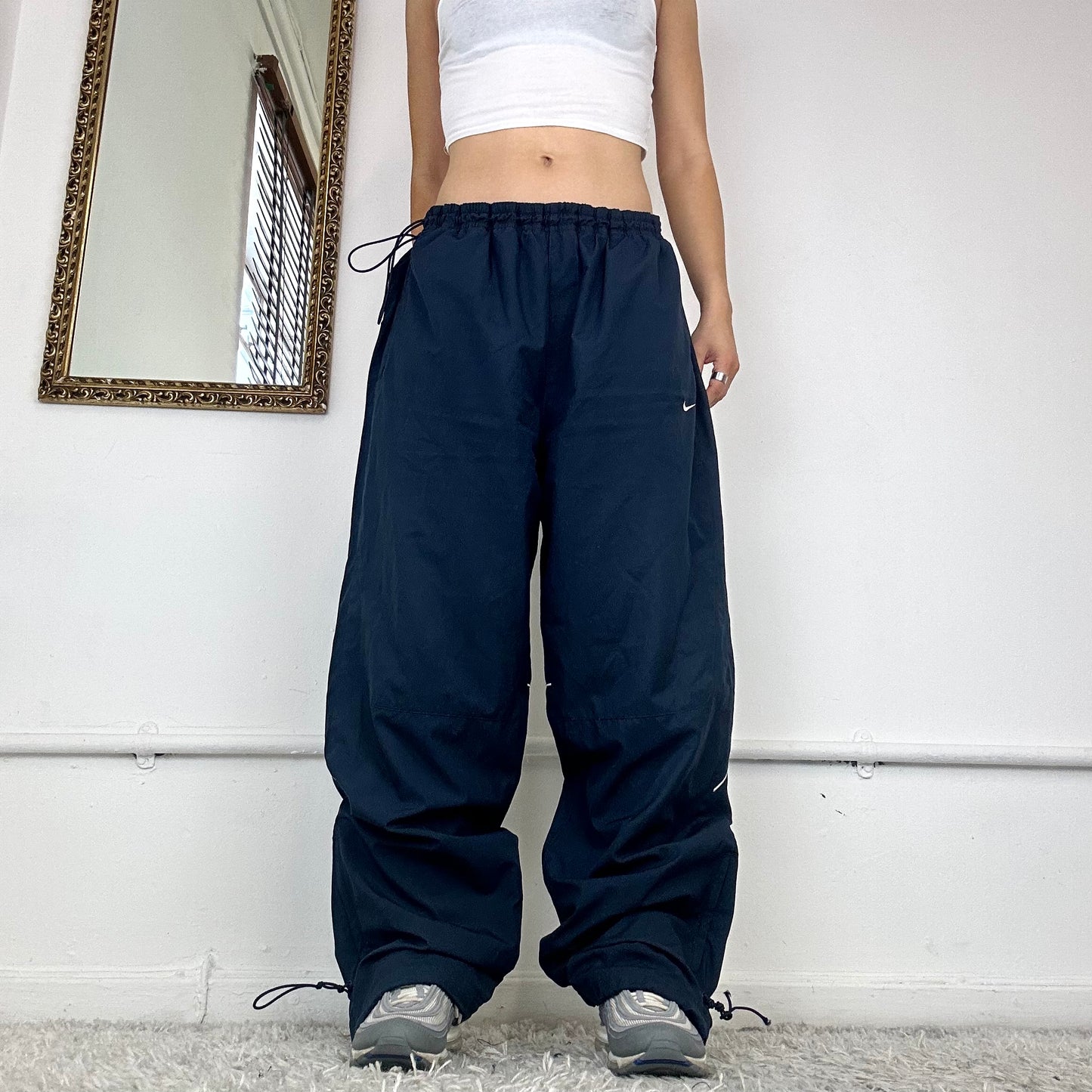 vintage nike toggle waist trousers