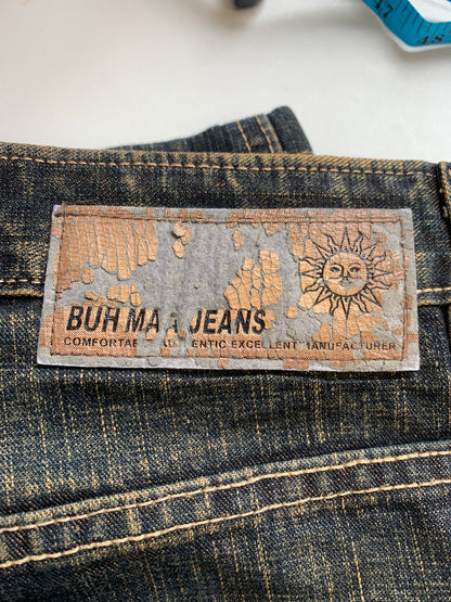 dark wash cargo jeans