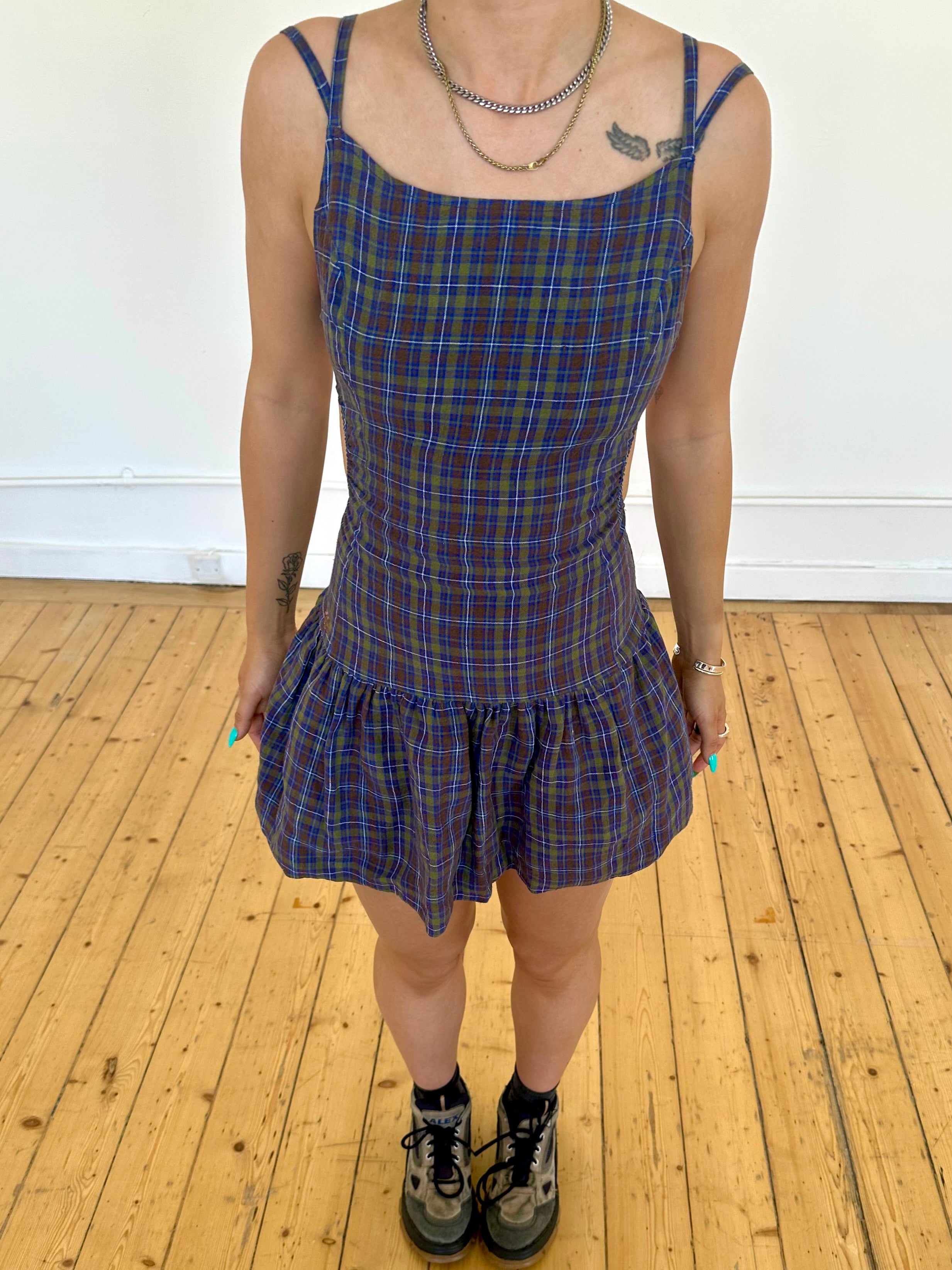 vita dress - moss linen - XS / ready now vita dress - moss linen - XS / ready now