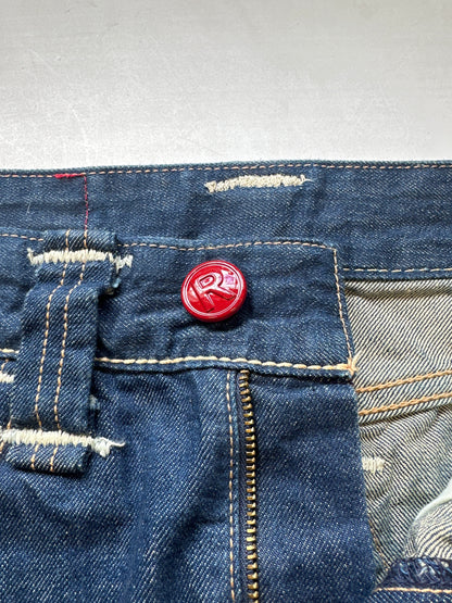 levi’s dark wash denim mini skirt