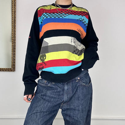 quiksilver multicoloured knit jumper