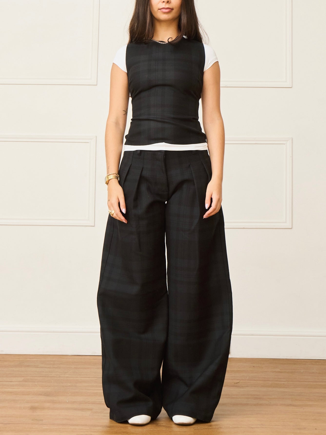 charlie top - black wool