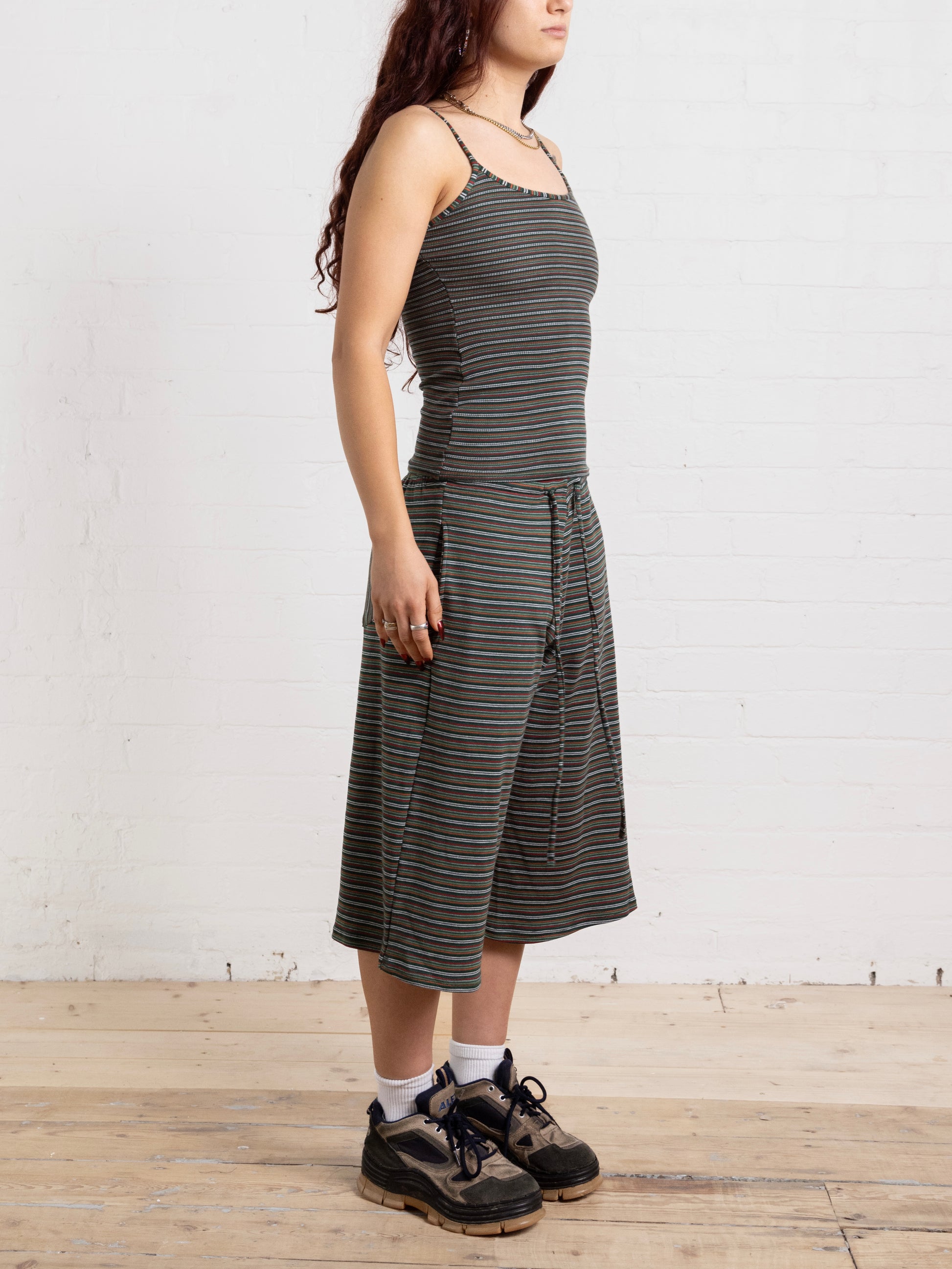 dylan top - green stripe