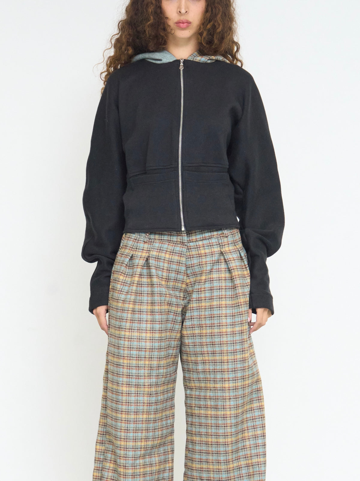theo split jacket - black