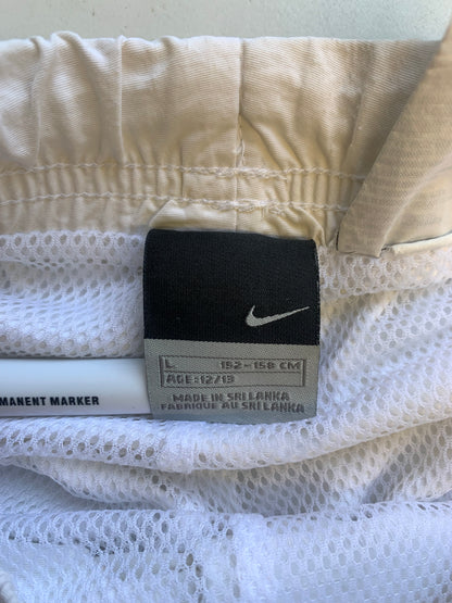 Nike white baggy joggers