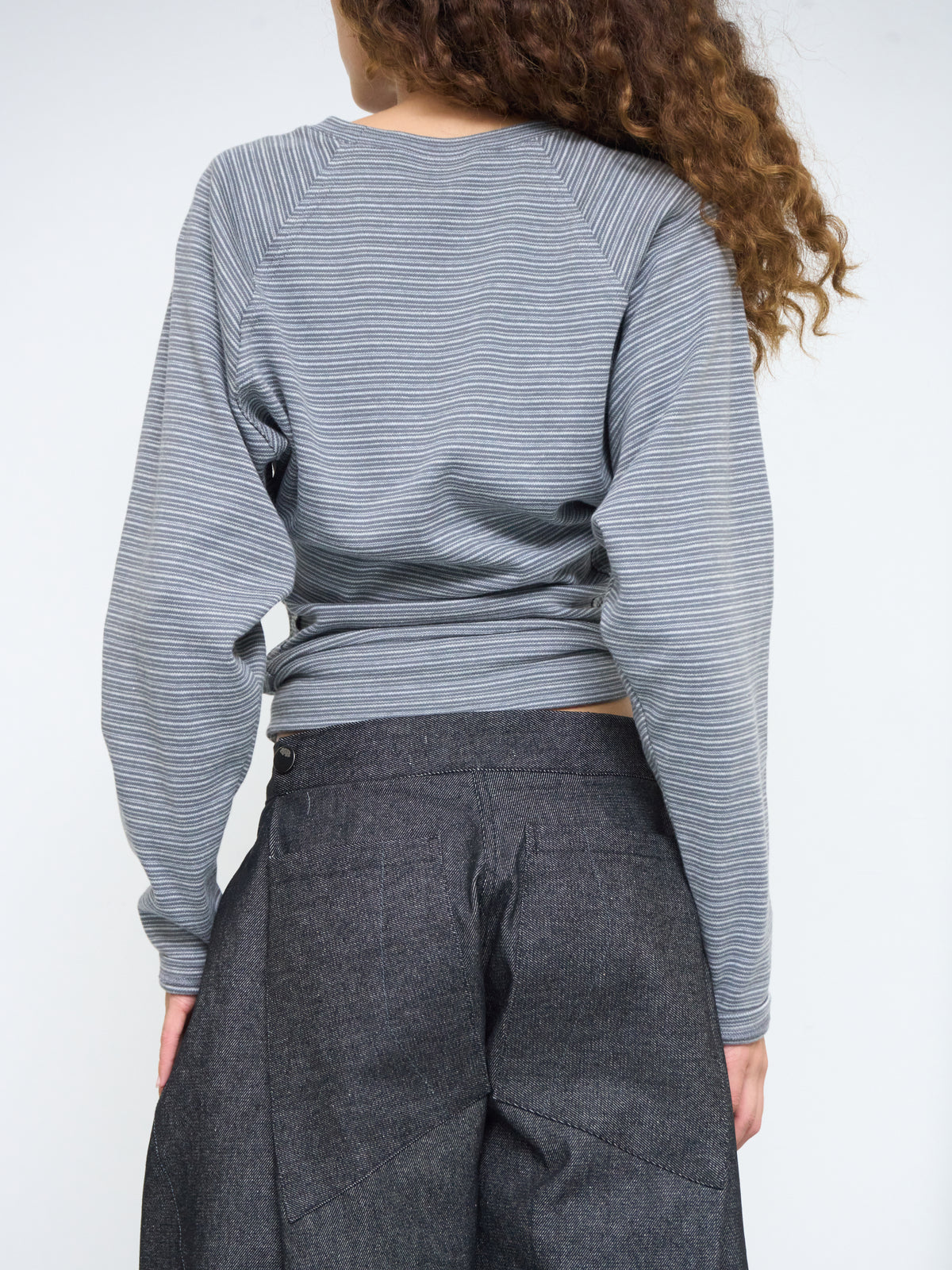 robin top - grey stripe