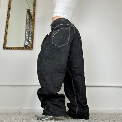 vintage baggy black jeans