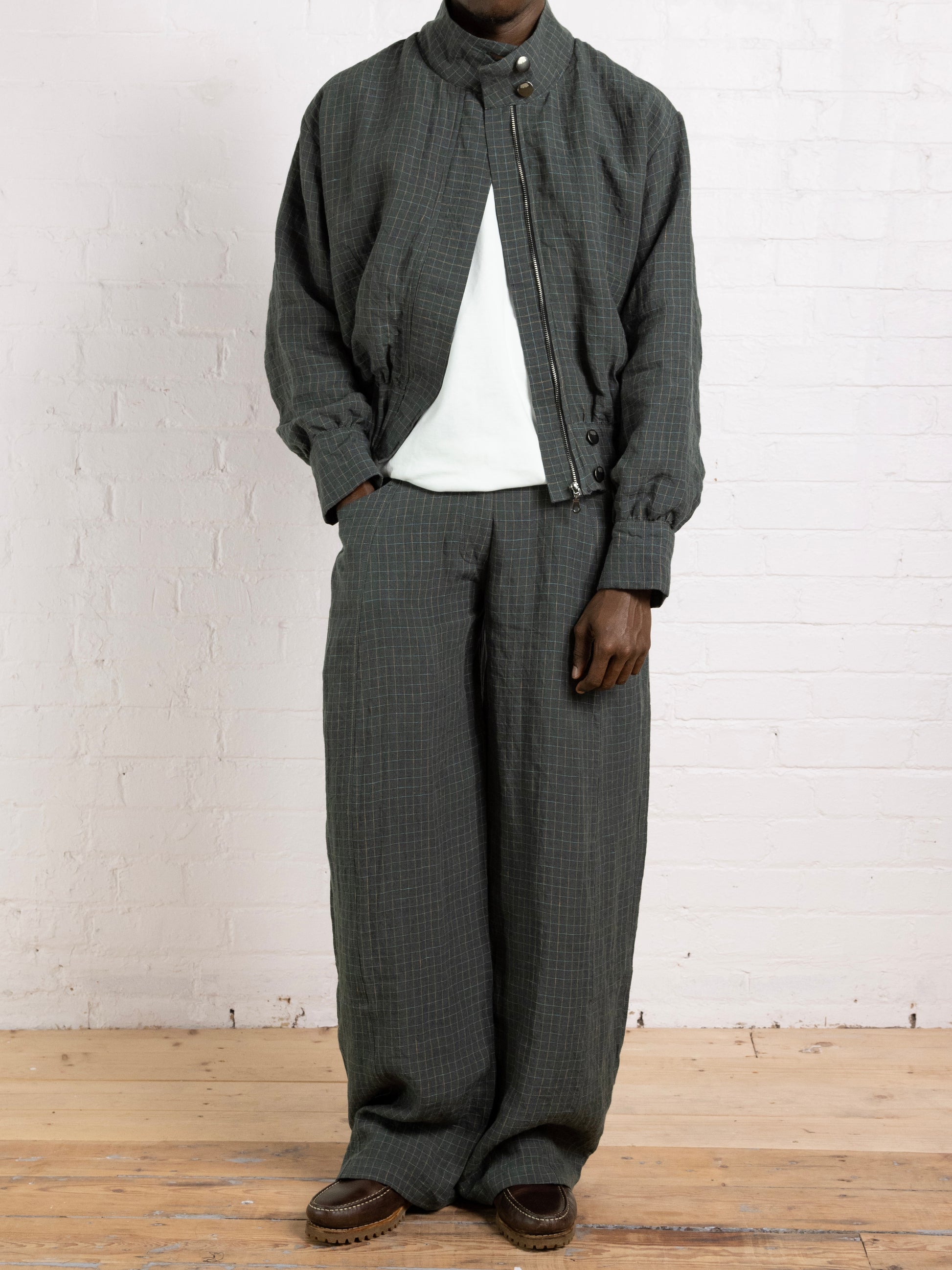 balloon trouser - fern linen