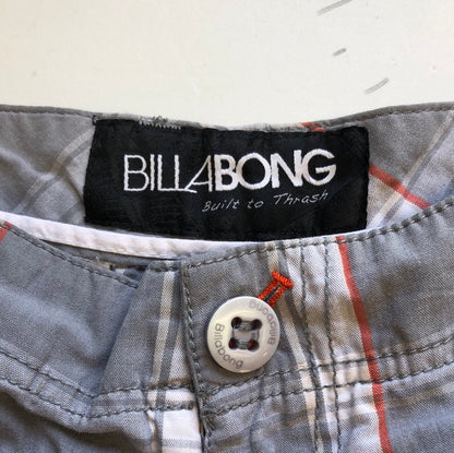 billabong checkered cargo shorts