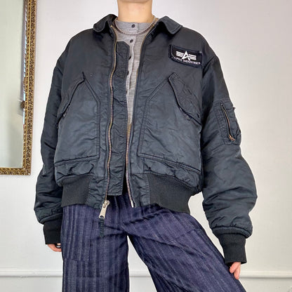 vintage alpha bomber jacket