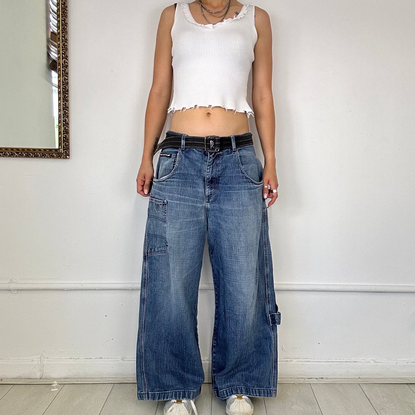 00's baggy cargo jeans