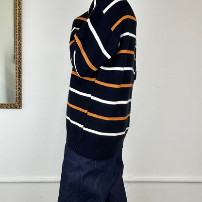 lacoste stripe jumper