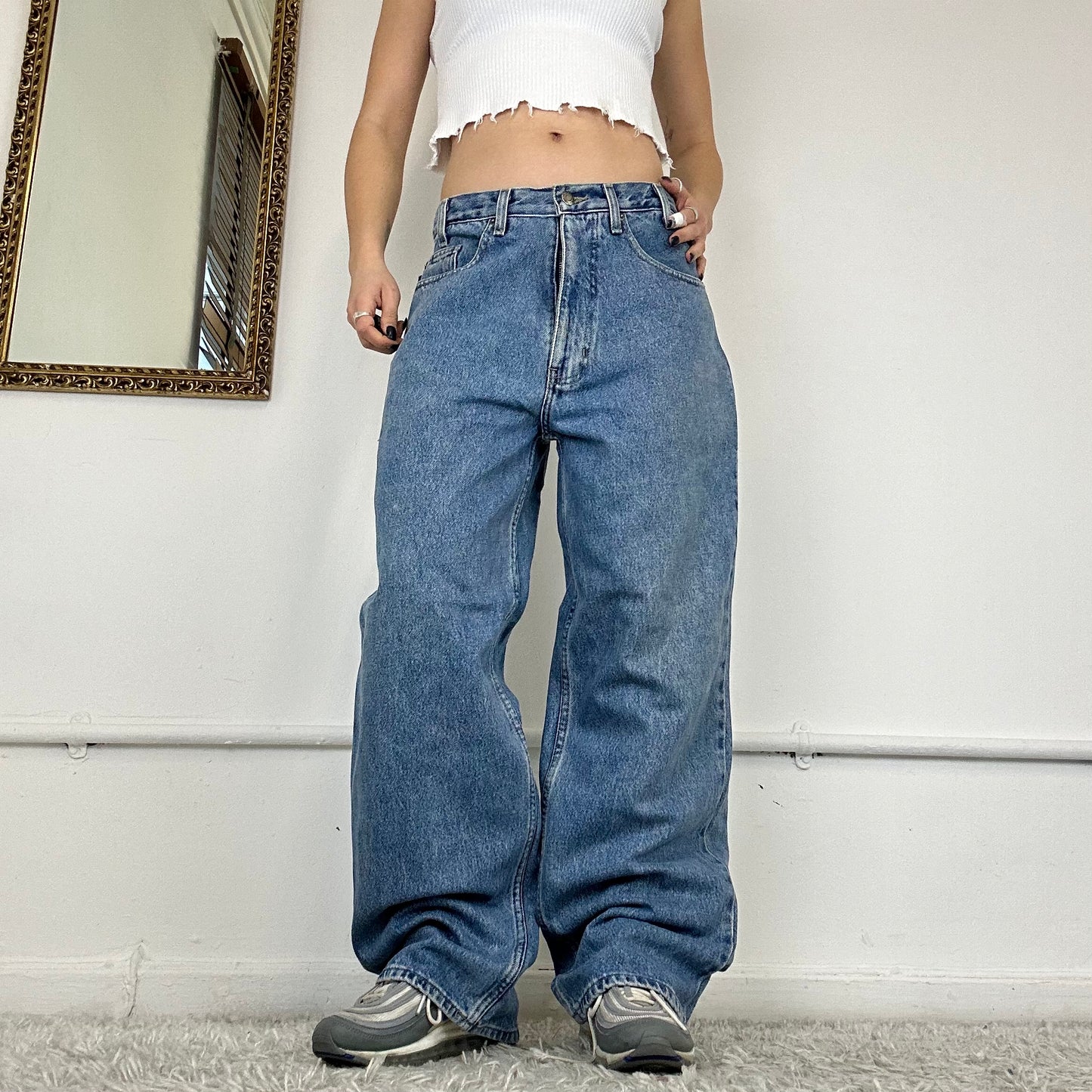 90's baggy jeans by bugle boy