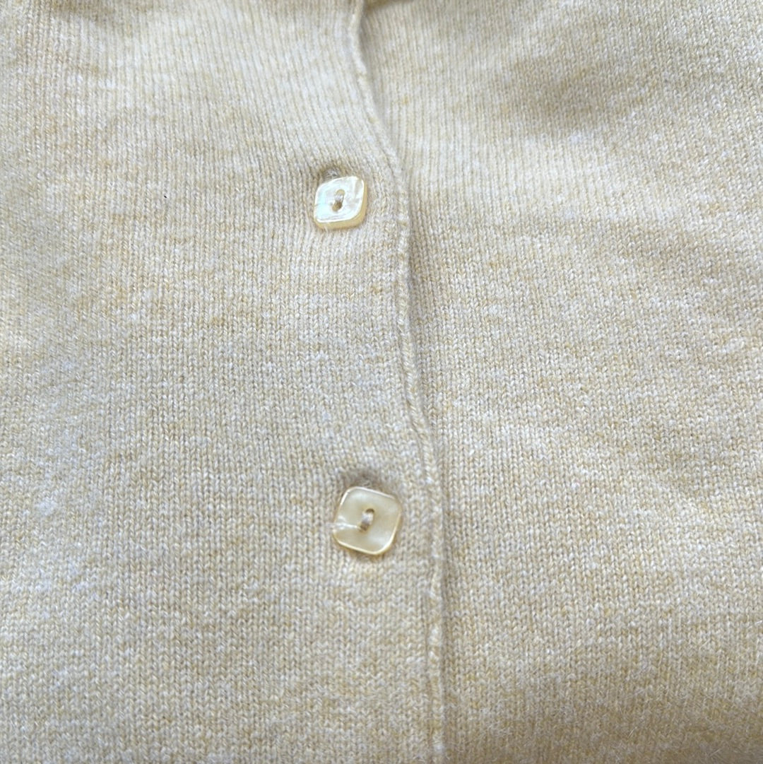 vintage yellow cashmere cardigan